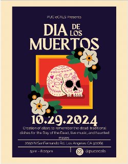 School Flyer for Dia De Los Muertos Festival